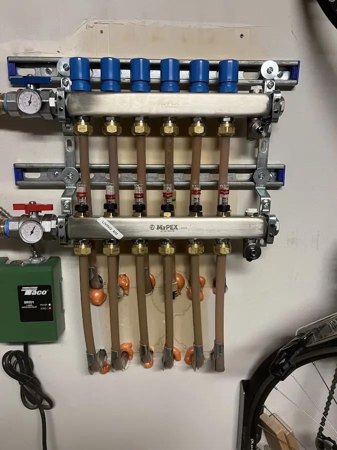 Plumber performing Gas Line Installation at a residential property in Indian River Shores